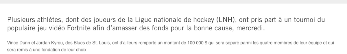 Jonathan Drouin ne joue plus à FORTNITE...