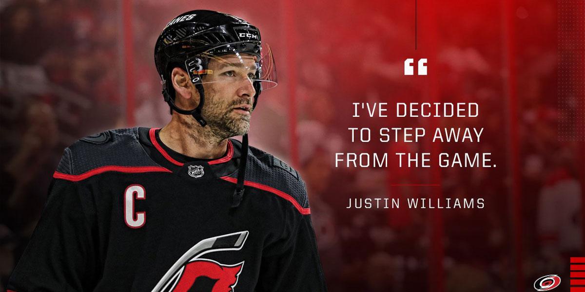 Justin Williams prend sa RETRAITE....