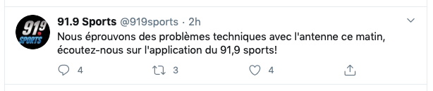 La radio communautaire a des problèmes d'ondes ce matin..