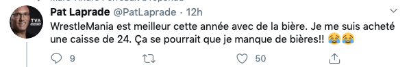 Le gars de la LUTTE à TVA Sports SUR LA BROSSE!!!!!