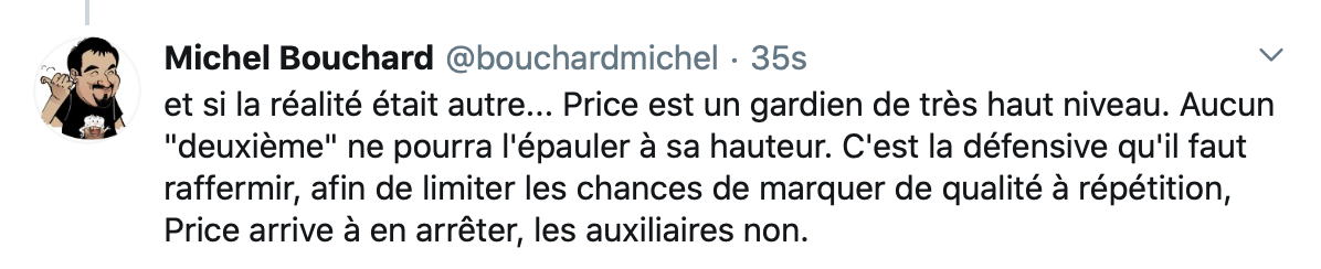 Marc Bergevin ferait une erreur...