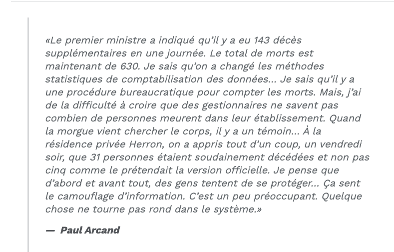 On nous cache les morts...comme on cache les blessés chez le CH...