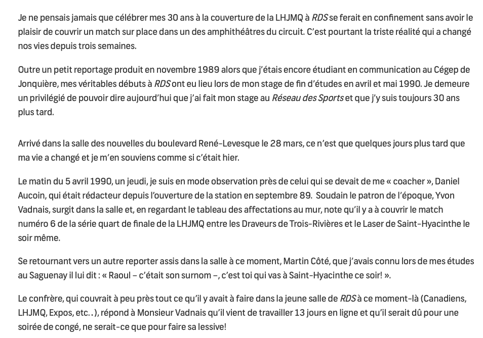 Pourquoi FEFANE LEROUX est resté 30 ans dans le JUNIOR...