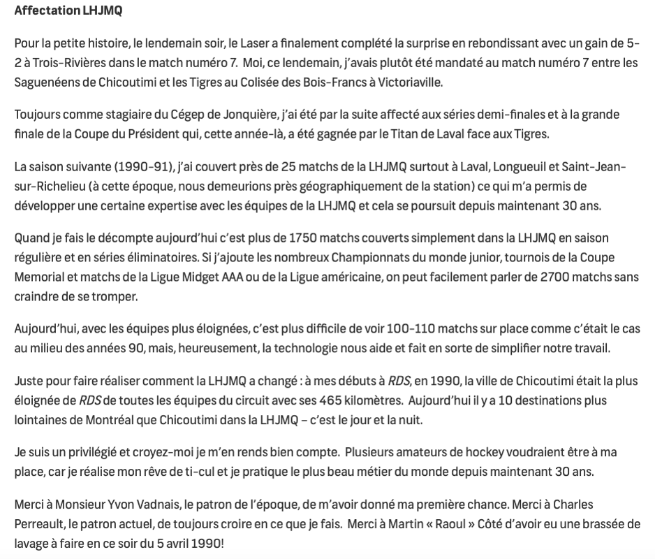 Pourquoi FEFANE LEROUX est resté 30 ans dans le JUNIOR...