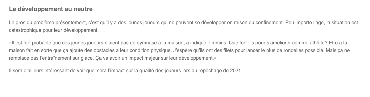 Renaud Lavoie NOUS NIAISE???? Pourquoi prendre le CH en PITIÉ?