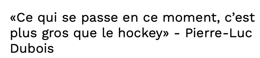 Ron Fournier n'a pas demandé à Pierre-Luc Dubois....