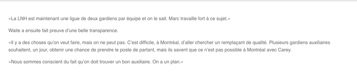 Stéphane Waite VISE Carey Price!!!! AYOYE!!!!