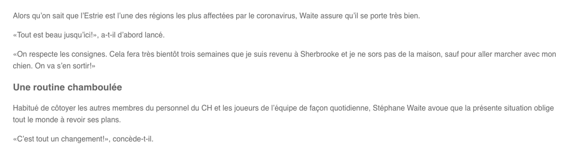 Stéphane Waite VISE Carey Price!!!! AYOYE!!!!