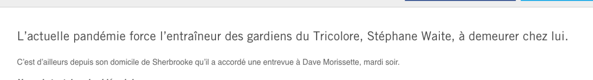 Stéphane Waite VISE Carey Price!!!! AYOYE!!!!