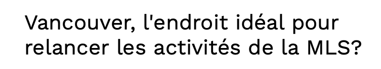 Vancouver devrait être considérée par la LNH pour les séries....