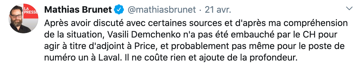 Vasili Demchenko signé pour jouer dans la East Coast ?