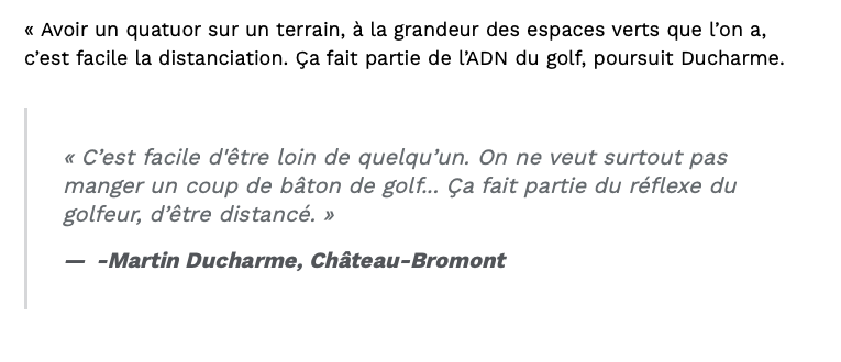 AVIS aux GOLFEURS!!!! PATIENCE!!!!