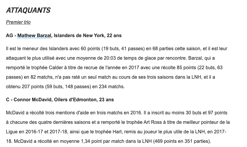 Cayden Primeau ferait partie de l'équipe AMÉRIQUE DU NORD...des moins de 23 ans...