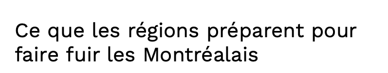 C'est la GUERRE entre les régions et Montréal!!!!!!