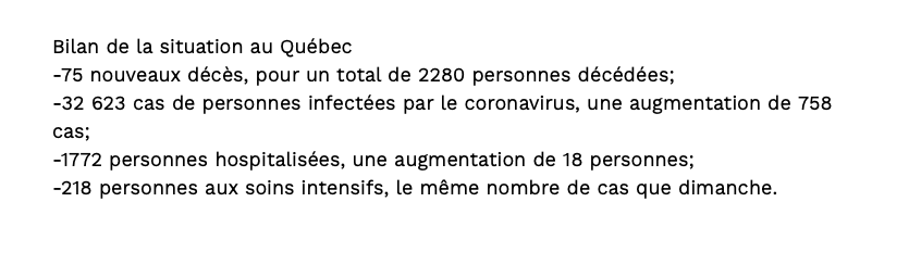 COUP de MASSUE sur Montréal...