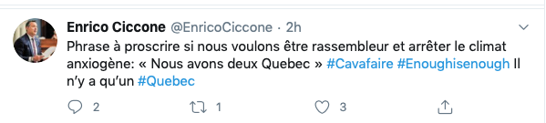 Enrico Ciccone en a MARRE....Que Montréal soit traité de tous les noms...