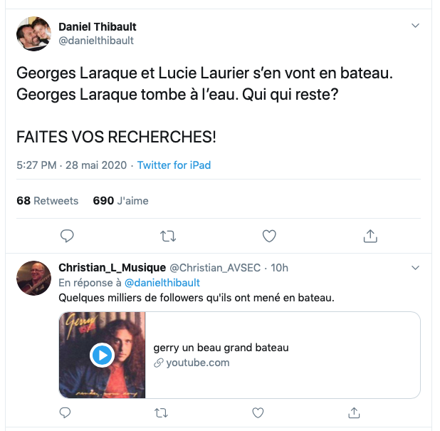 Georges Laraque et Lucie Laurier RIDICULISÉS...