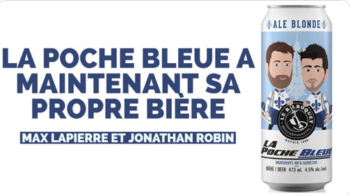 La BIÈRE de Lapierre et Latendresse...RAFRAÎCHISSANTE, légère...et un peu FLAT....