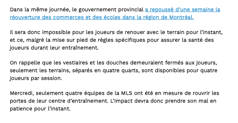 La ville de Montréal...REJETTE L'IMPACT!!!!!