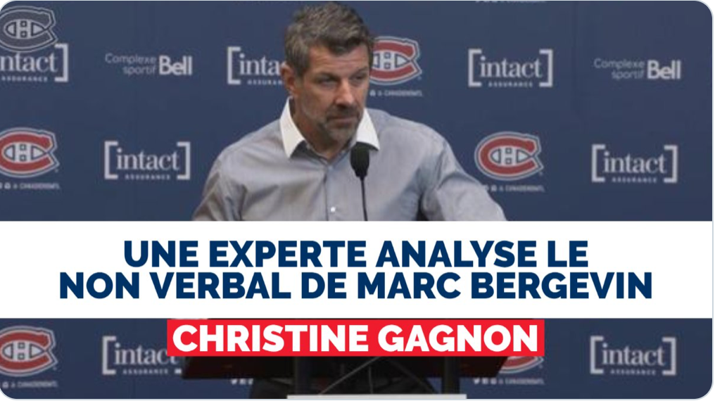 Le non verbal de Marc Bergevin le trahit...