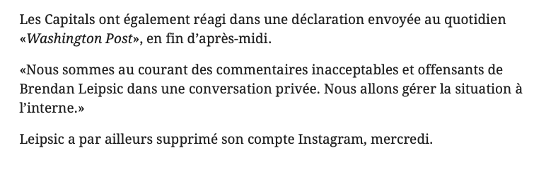 POGNÉ à traiter la blonde de son coéquipier de GROSSE TRUIE....