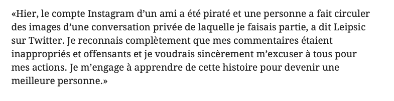 POGNÉ à traiter la blonde de son coéquipier de GROSSE TRUIE....