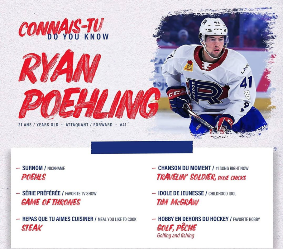 Ryan Poehling n'a pas osé...