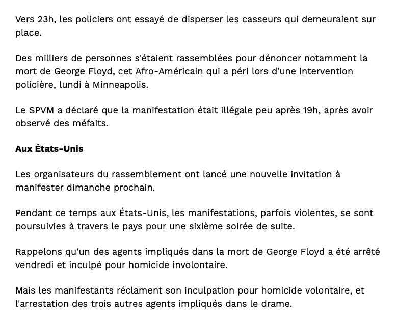 À Montréal, tu MANIFESTES contre le RACISME...tu DÉTRUIS TA VILLE...