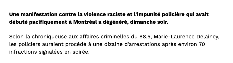 À Montréal, tu MANIFESTES contre le RACISME...tu DÉTRUIS TA VILLE...