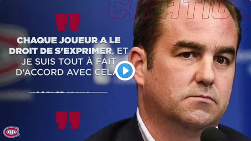 Geoff Molson peut bien parler de se battre contre le RACISME...