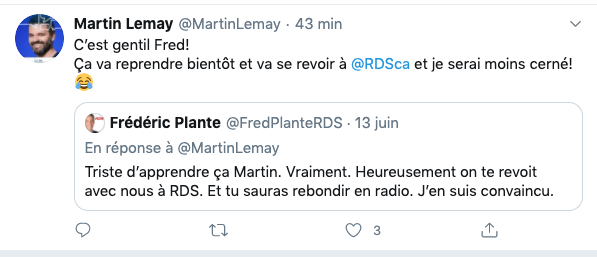 Jean-Charles Lajoie peut bien continuer de parler dans le DOS de Martin Lemay....