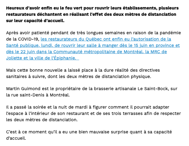 Le Centre Bell à 25% de capacité....comme les pauvres RESTOS...