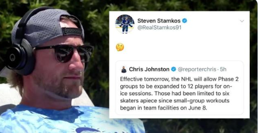 Steven Stamkos ne veut rien savoir d'un RETOUR au JEU....