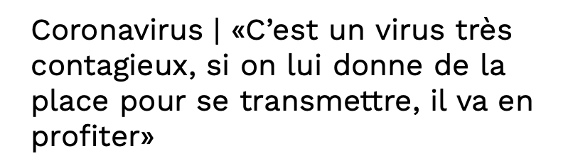 Un ÉPIDÉMIOLOGISTE met en garde le Québec.....