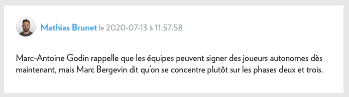 Au lieu de CHILLER au GRINDER, Marc Bergevin devrait...