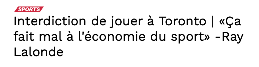 Bravo au gouvernement du Canada....HONTE à Ray Lalond...