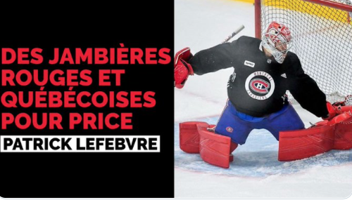 Carey Price aurait dû prendre ses JAMBIÈRES BLEUES....