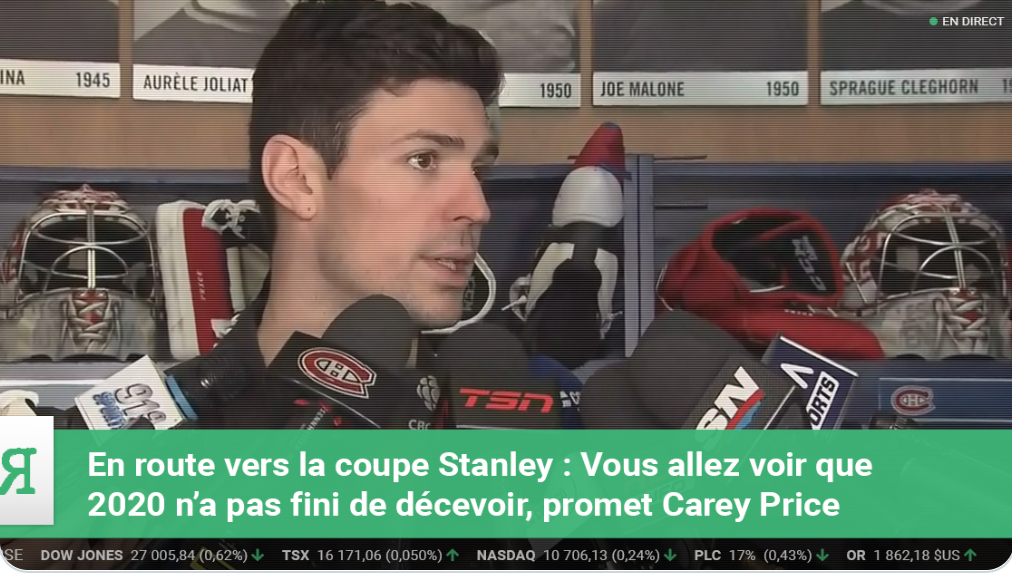 HAHAHA...La promesse de Carey Price...