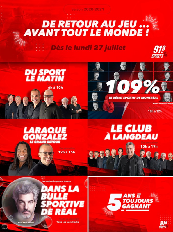 HAHA...La grosse prise du 91,9 sports...