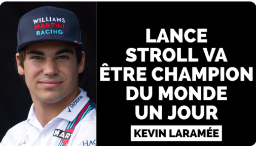 Lawrence Stroll CHAMPION DU MONDE...HAHA!!!