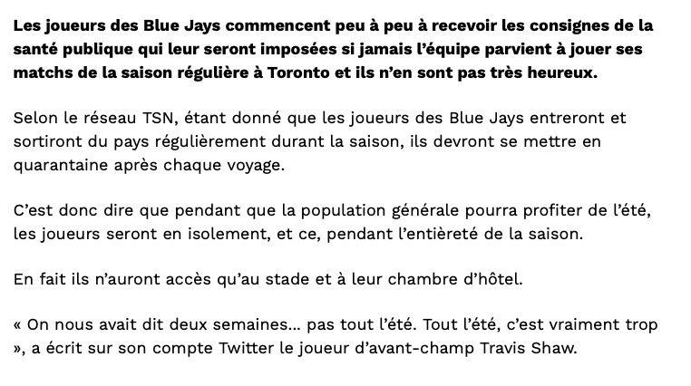 Les Blue Jays...sont en PRISON...