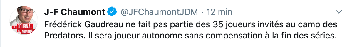 Les PREDS ont vraiment été sales avec Fred Gaudreau...