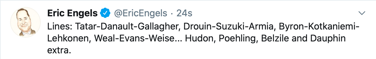 Les premières combinaisons de Claude Julien...