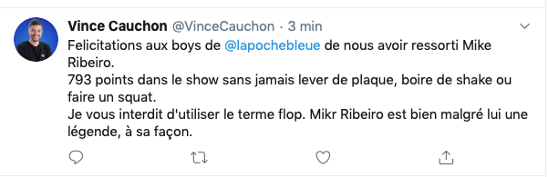 Mike Ribeiro est une LÉGENDE...à sa façon...