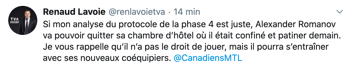 On sait maintenant que Renaud Lavoie sait compter jusqu'à 14 !!!