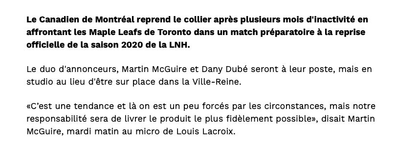 On sent Martin McGuire et Dany Dubé STRESSÉS...