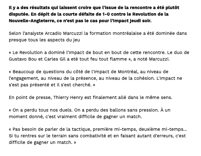 Thierry Henry a fait son CLAUDE JULIEN...