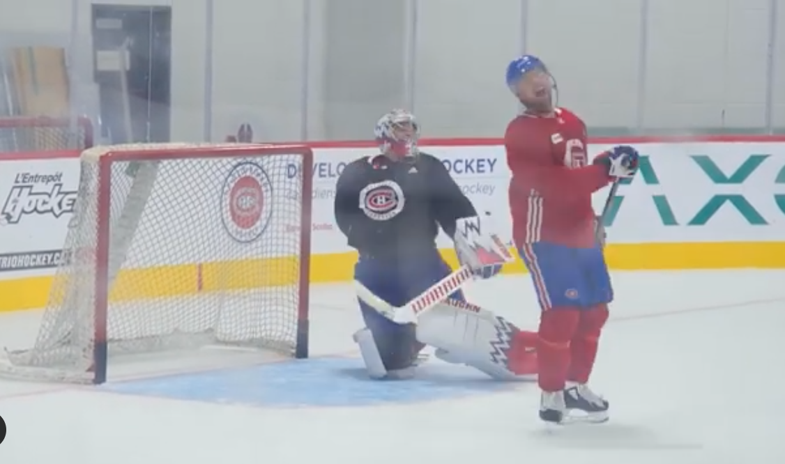 Tomas Tatar s'amuse à humilier Charlie Lindgren...