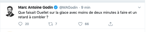 2 minutes à faire au match...Et Xavier Ouellet est sur la glace?!?!?!?!