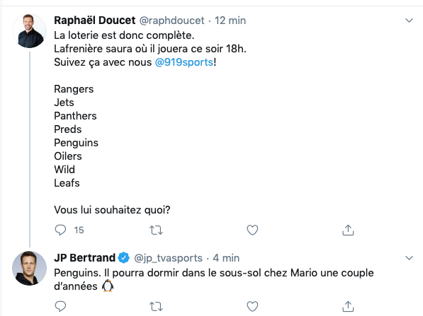 Alexis Lafrenière dans le SOUS-SOL de Mario Lemieux....